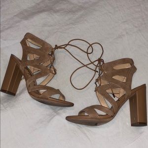 Sam Edelman tan sandal heels